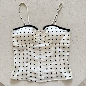 Polka Dot Spaghetti Strap Top